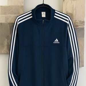 XL Navy blue Adidas zip up jacket